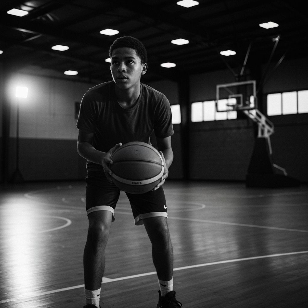 Young basketball player training at Next Generation Athletics